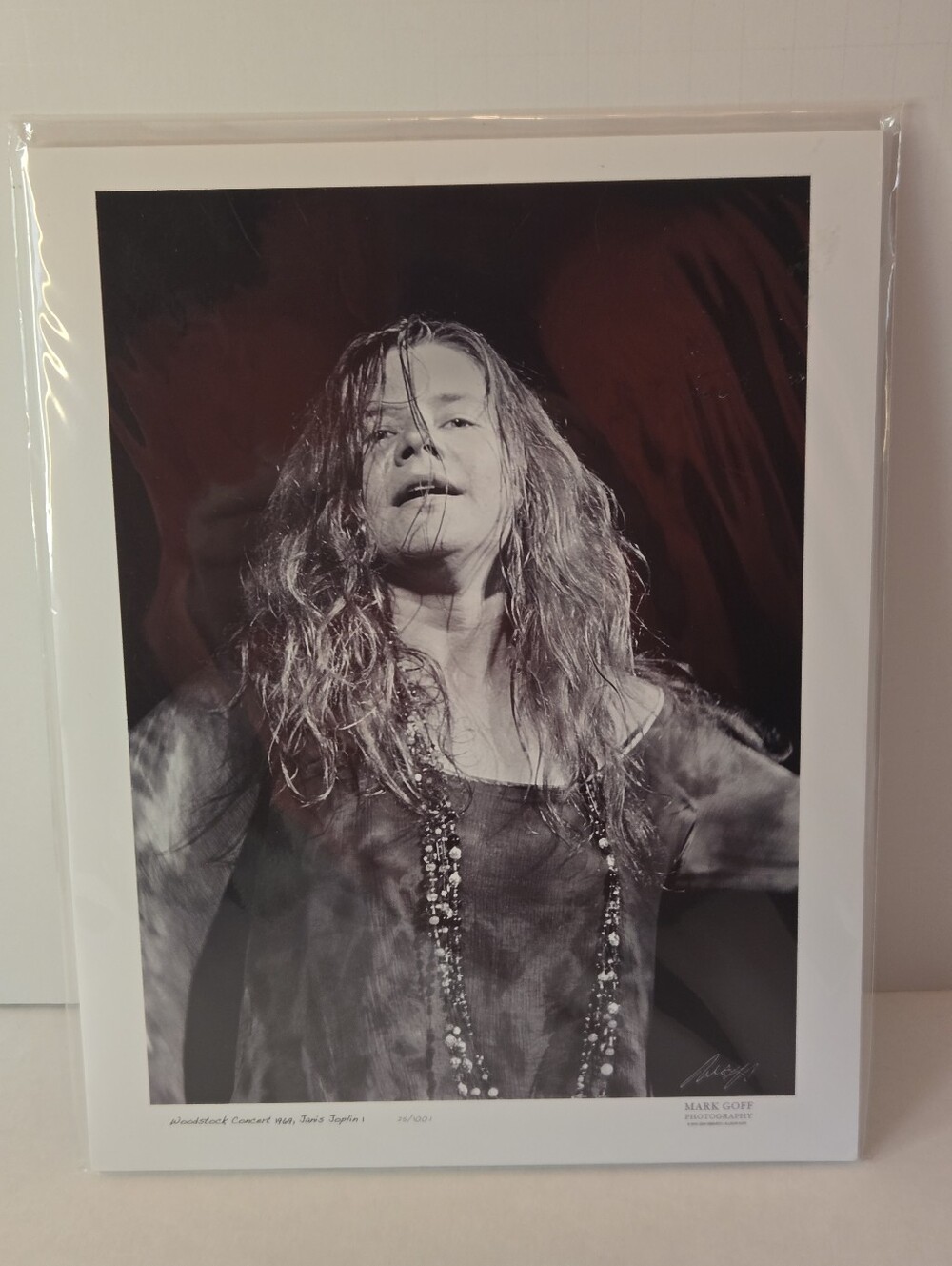 Janis Joplin Woodstock 1969 Limited Edition Fine Art Print #25/100 Mark Goff
